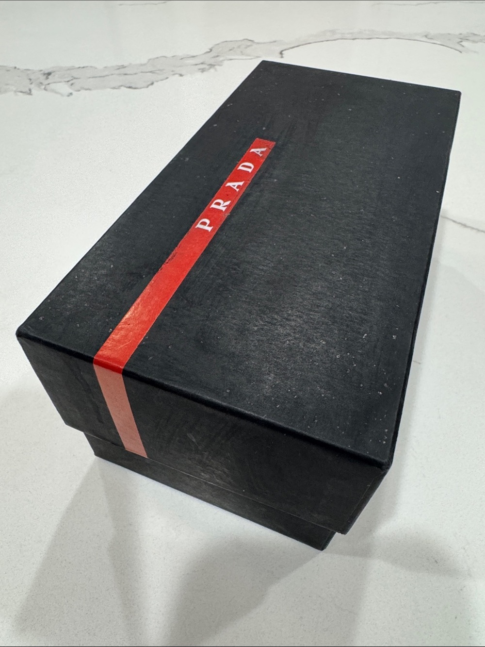 Prada Black Box with Red Logo Stripe - Picture 3 of 5